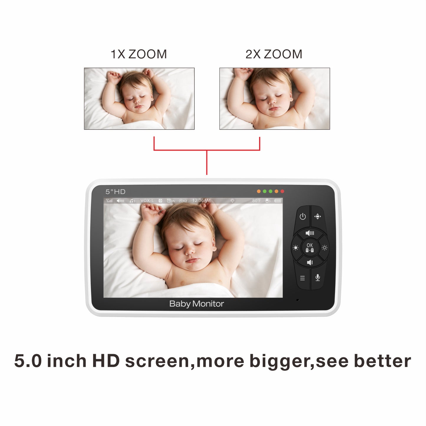 SM50 5" HD Wireless Baby Monitor