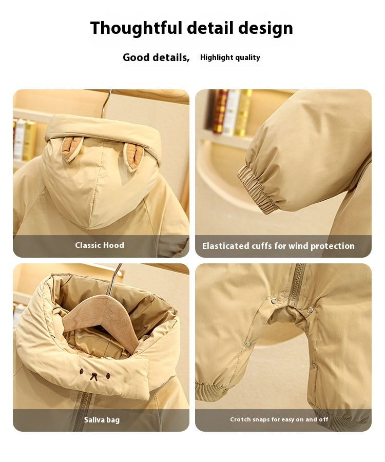 CozyBear Winter Jumpsuit Romper