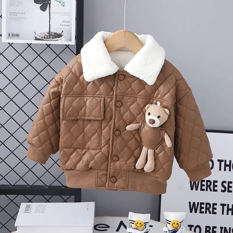 Teddy Pocket Puffer Coat