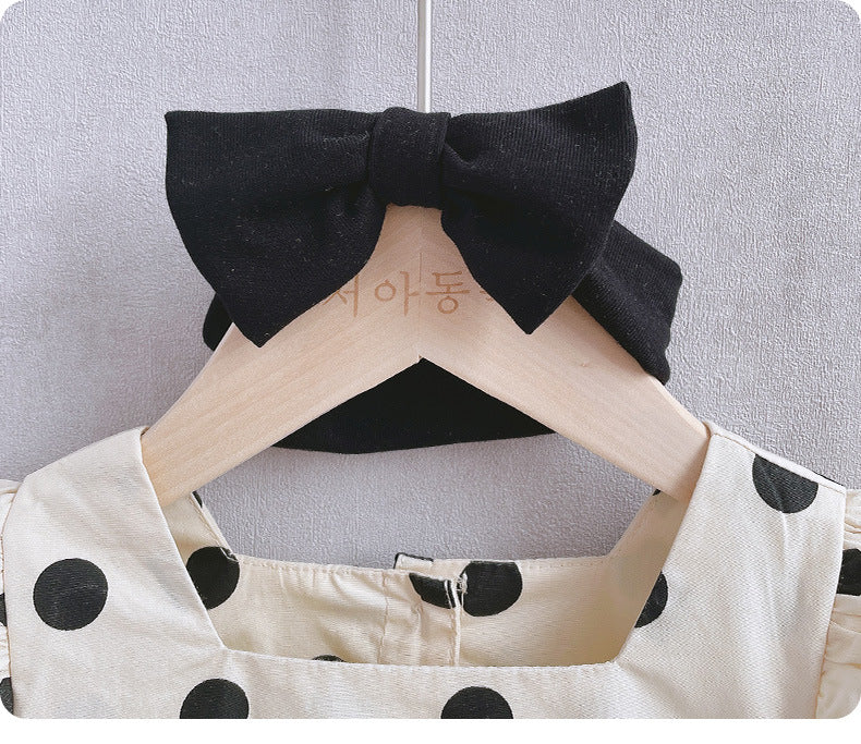 Black Polka Dots Romper