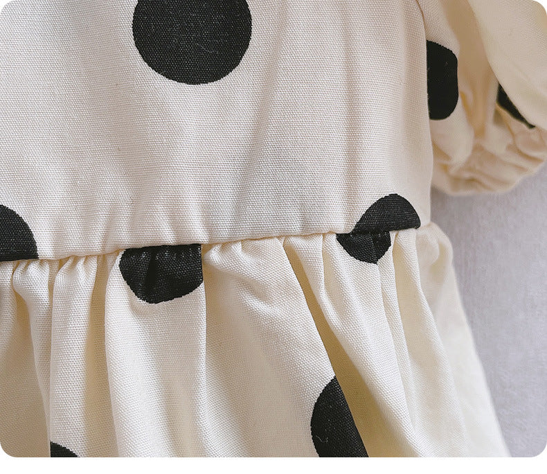 Black Polka Dots Romper