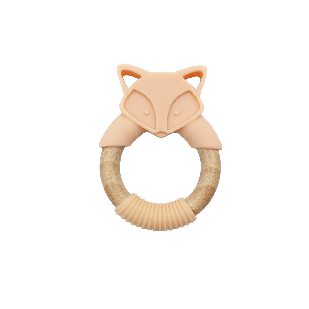 MiniFox Silicone and Wood Teether Toy