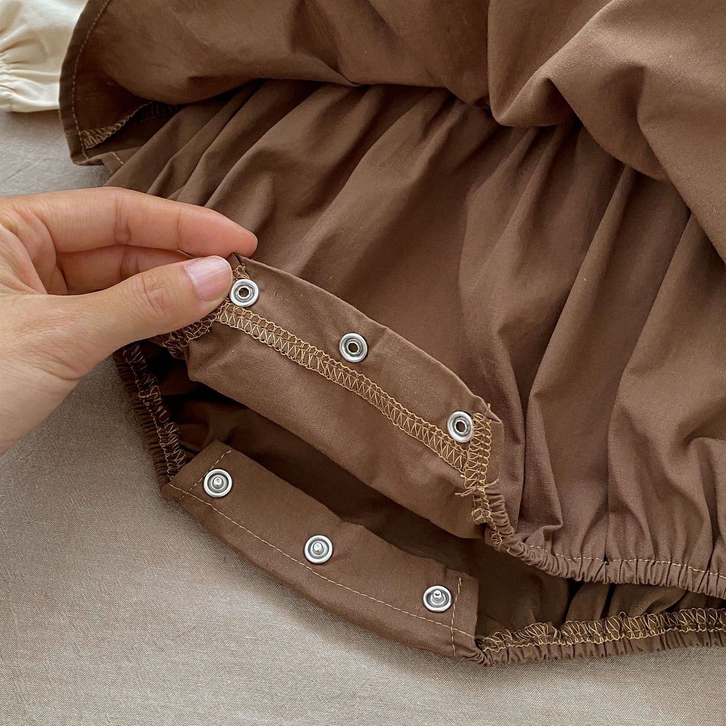 Lace Collar Baby Romper