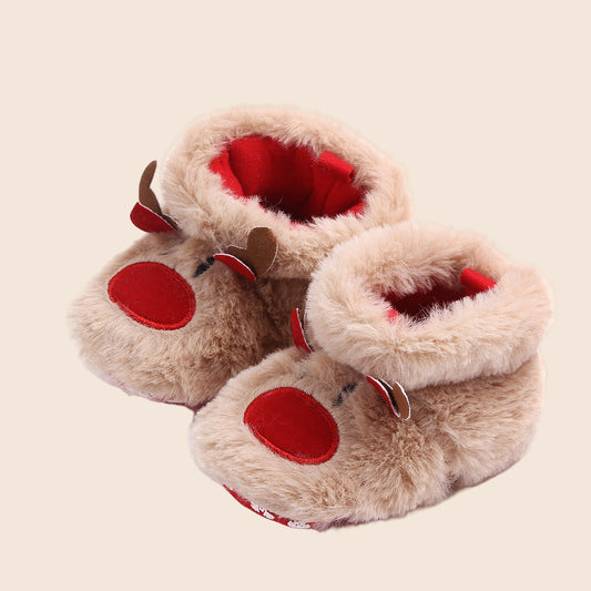 Reindeer Baby Booties