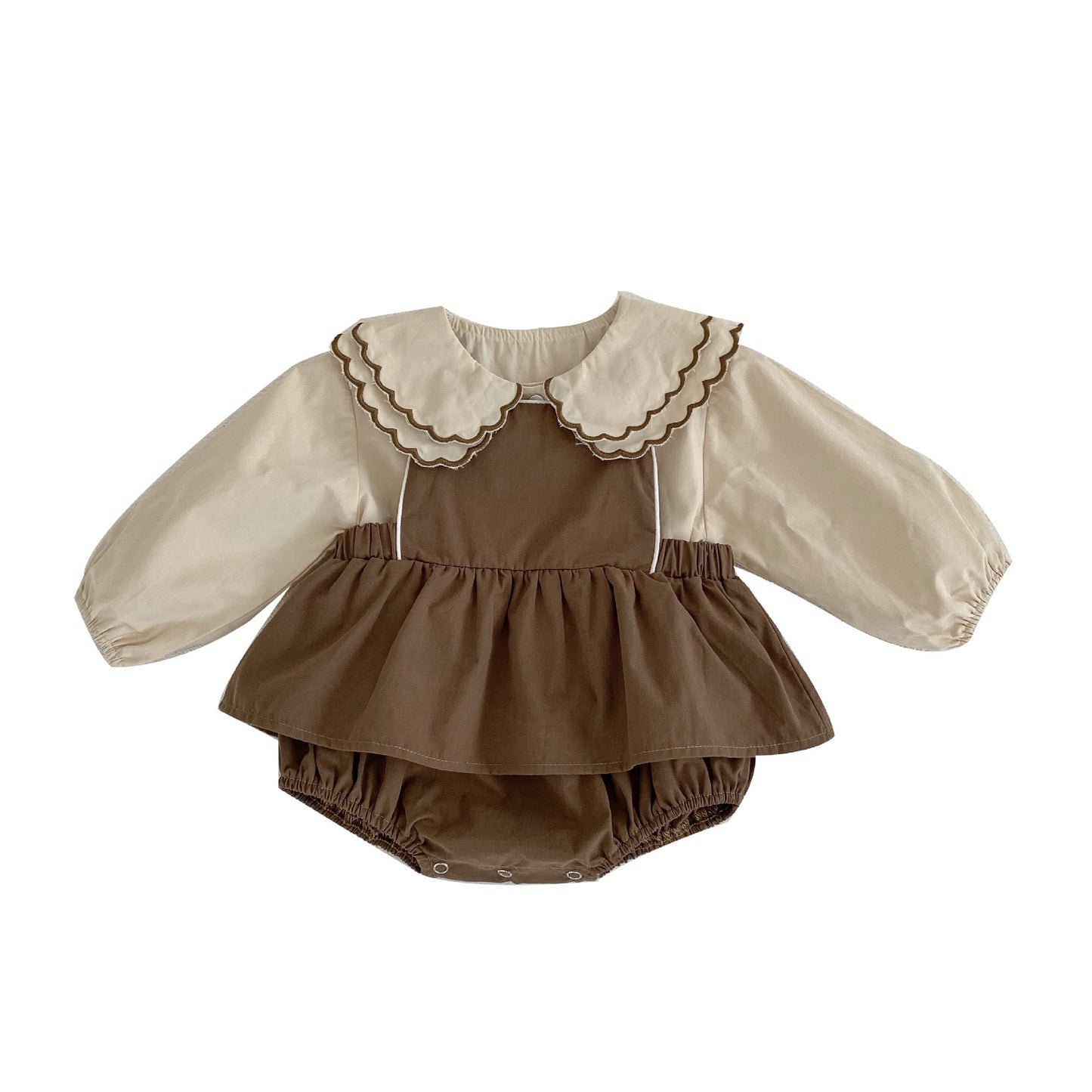 Lace Collar Baby Romper